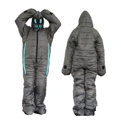 Alien Polyester Fiber Wearable Camping Sleeping Bag Winter
