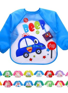 Baby Bibs Infant Burp Cloths Toddler Scarf Feeding Smock Lon