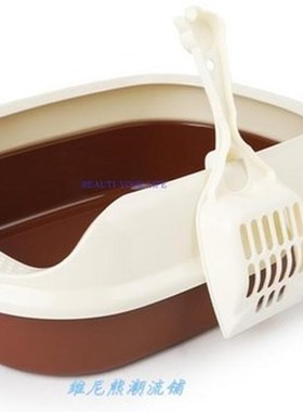 LiTTer DouBLe Layer SifTing Tray ToiLeT Box wiTh SCoop