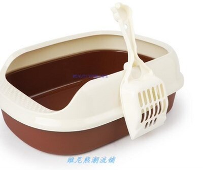 LiTTer DouBLe Layer SifTing Tray ToiLeT Box wiTh SCoop