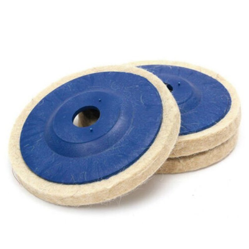 3Pcs 100mm 4Inch Wool Polishing Wheel Felt Buffing Grinding