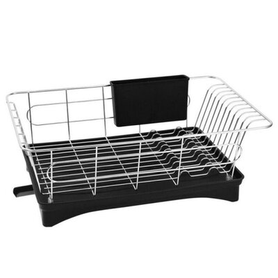 304 Stainless Steel Dish Drainer Rack Drying Plate Shelf For