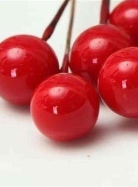 100pcs Artificial Foam Vivid Red Holly Berries Home Garland