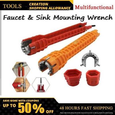 8 In 1 Flume Magic Wrench Sink Faucet Plumbing Tools