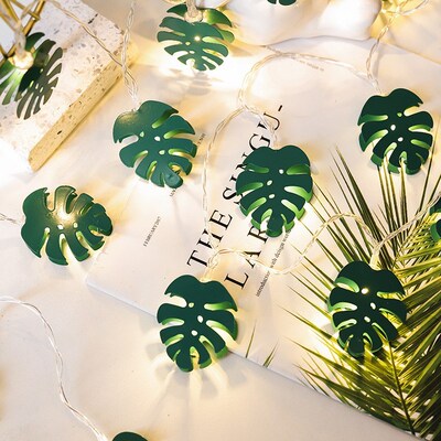 1.5m Led Turtle Leaves Light String Hawaiian Tropic Party De