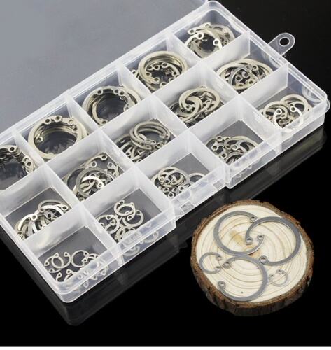 150pcs/set Internal Circlip Snap Ring Stainless Steel 15 Dif