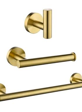 Bathroom Accessories 304 Stainless Steel Golden Bath Hardwar