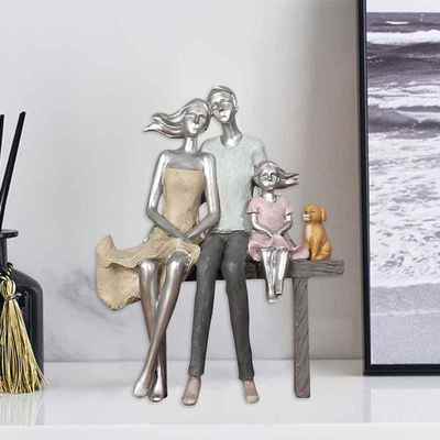 Resin Family?Figurine Modern Love Statue Gift Present