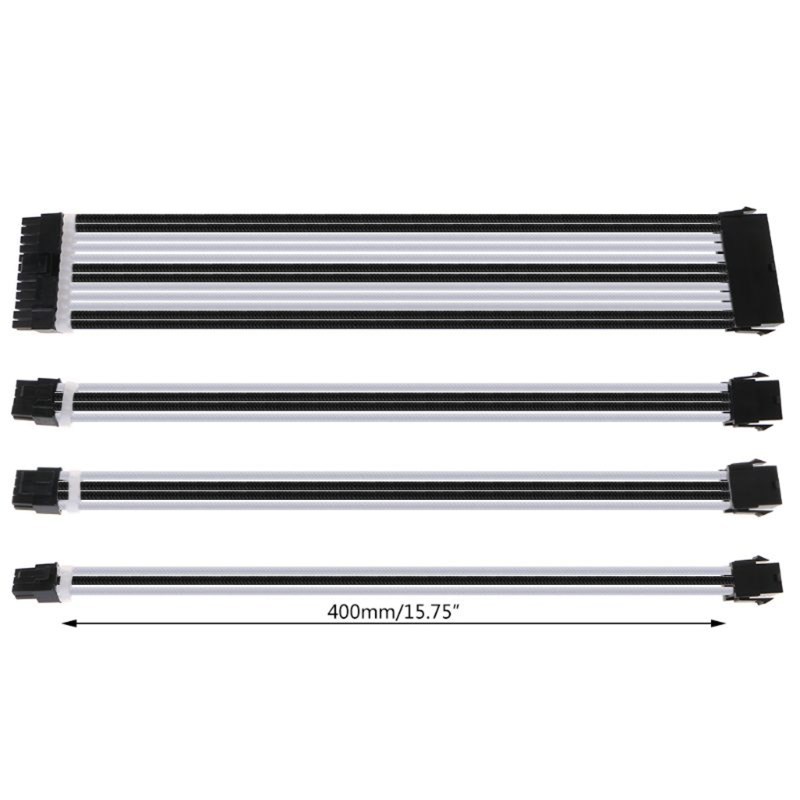 Basic Extension Cable Kit 30cm/40cm ATX PC GPU CPU 24-PIN 8-