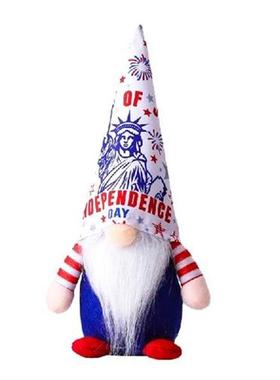 Independence Day Gnome Statue of Liberty Plush Elf Dwarf