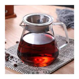 V60 Pour Over Glass Range Coffee Server 360/600/800ml Hand