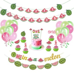 1st Birthday Party Decorations Kids Summer Watermelon Party