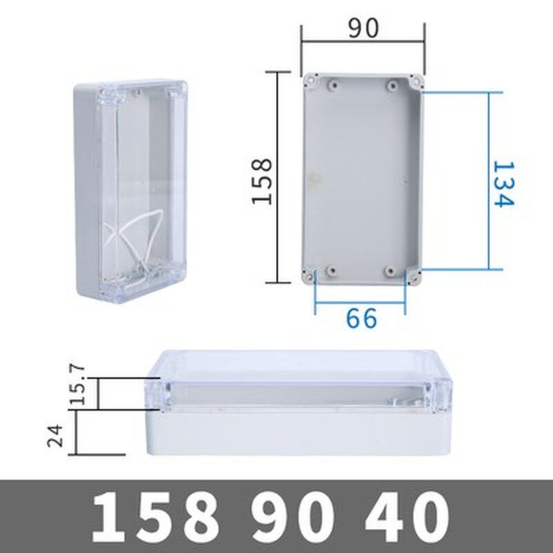 Waterproof Plastic Junction Box transparent cover Enclosure