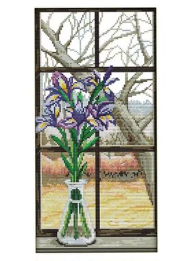 Stamped Cross Stitch Kits 11CT 3 Strands Preprinted Easy Pat