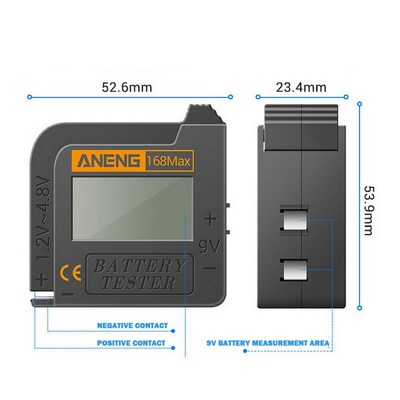 Battery Tester Battery Capacity Checker For AA AAA 9V 1.5V B
