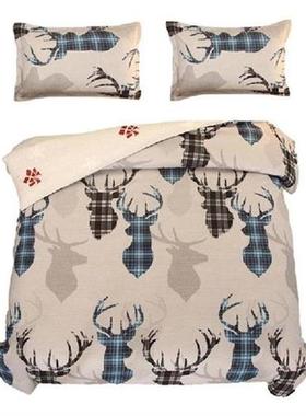 Christmas Bedding Comforter Set Christmas Reindeer Pattern