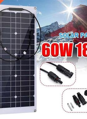 Solar Panel 60W 18V Semi-flexible Monocrystalline Solar Cell