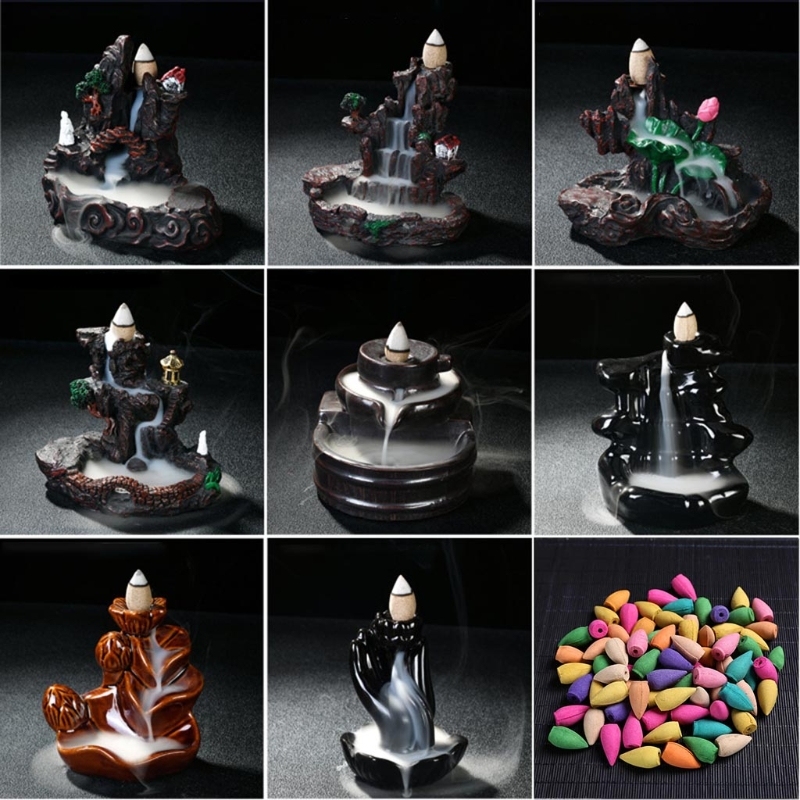Reflux Aroma Ceramic Incense Burner Waterfall Backflow