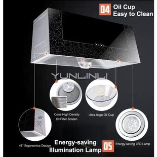 Household Exhaust Hood Range Hood For Kitchen Restaurant Top