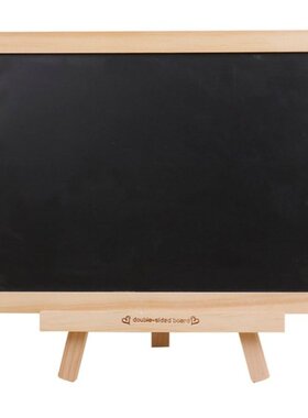 Wooden Framed Chalk Board with Stand Sign Message Board Tabl