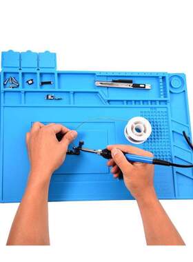 S-160 45x30cm Heat Insulation Silicone Pad Desk Mat Maintena