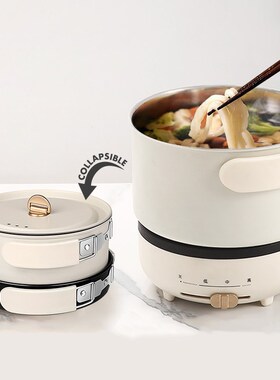 220V Multifunction Electric Hot Pot with Folding Handle Mini