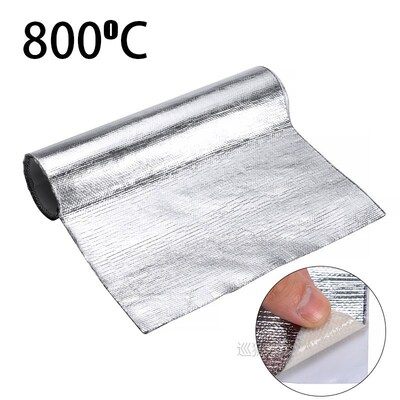 25*50cm Thick Aluminum Fiber Car Fender Heat Sound Insulatio