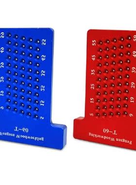 T60 Ruler Hole Scribing Gauge Aluminum Crossed Feet