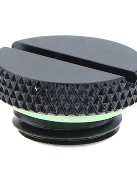 Black G1/4 Brass Thread Low Profile Plug for PC Water Coolin