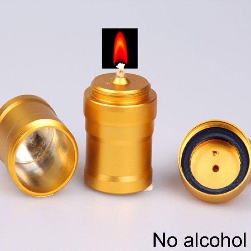 Portable Metal Mini Alcohol Lamp Lab Equipment Heating