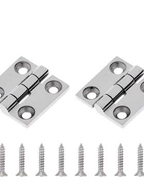 2Pcs Door Hinge 4 Holes Butt Hinge 8 Pcs Screws 316 Stainles