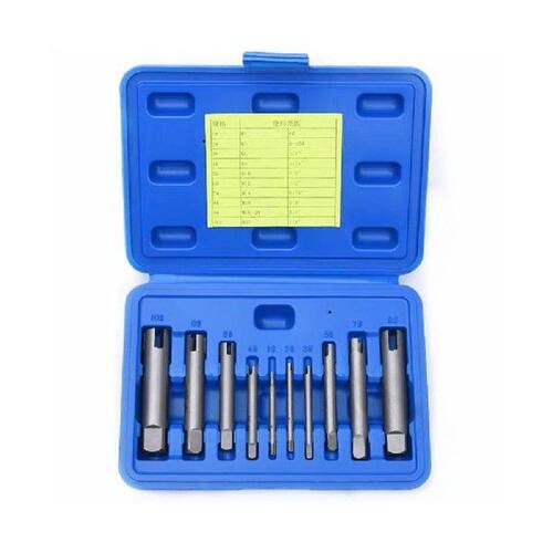 10 pcs Broken Tap Extractor Removal Tool Kit Guide Easy Out
