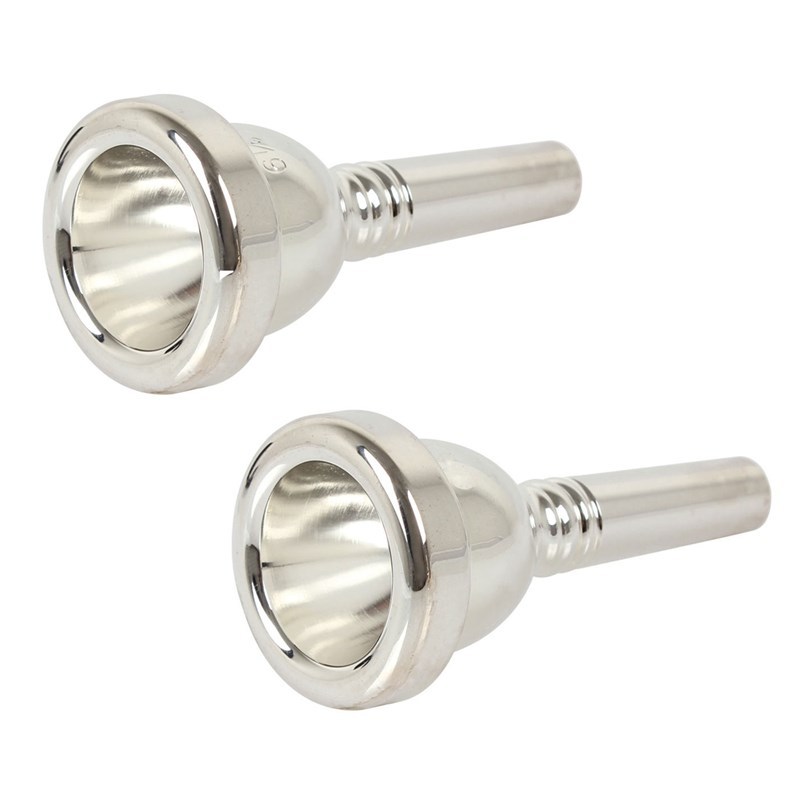 Dropship-2 Pcs Silver Trombone Mouthpiece 1 Pcs 12C Small S