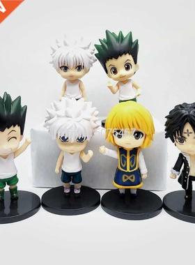 6pcs/set Hunter x Hunter Anime Figure Gon Freecss Killua Zol