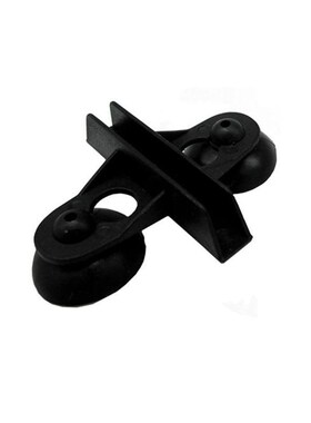 4pcs Aquarium Isolation Clamp Black Partition Glass Separati