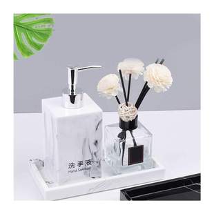 Jewelry Tray Decorative Marble Texture Resin Organizer Delic