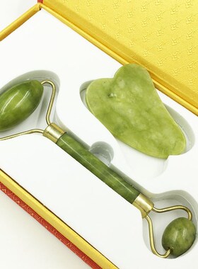 Guasha Scraper Massage-Roller Jade-Set Face-Skin Anti-Wrinkl