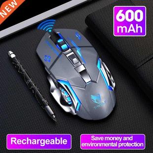 Wireless Mouse Charging Gaming Mouse Mute Backlit Mouse Mech