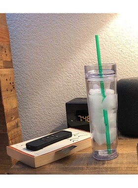4Pack Skinny Acrylic Tumblers With Lid And Straw, 16oz Doubl