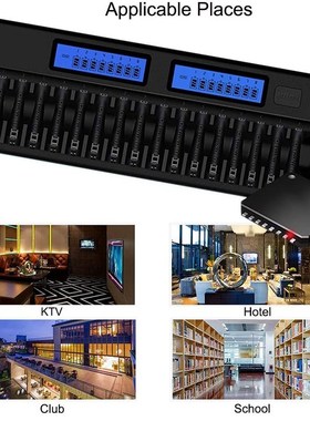 16 Slots LCD Display Smart Battery Charger For AA/AAA 1.2V