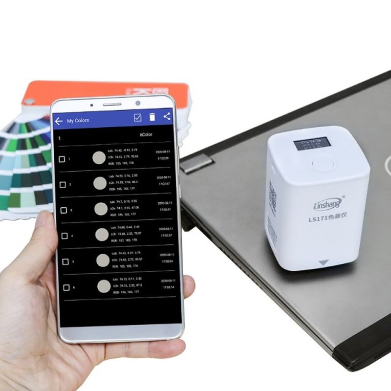 LS171 LS170 APP Portable Colorimeter Color analyzer Digital