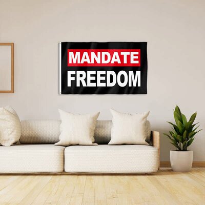 Mandate Freedom Flag Banner 3 X 5 Ft Doubleside Banner
