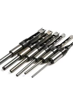 6PCS Square Hole Drill Bit Mortising Chisel Set High-carbon