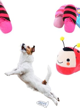 Cute Pet Dog  Plush Squeak Sound Dog Toys Interactive Gif