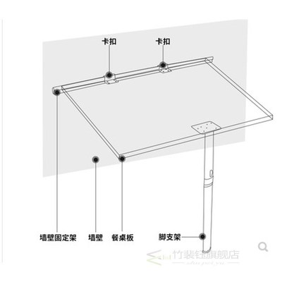 RV Folding Table Legs Detachable Outdoor Aluminium Alloy Car