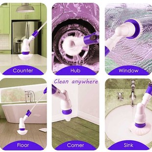 Electric Spin Scrubber Turbo Scrub Cleaning Brush Cordless C