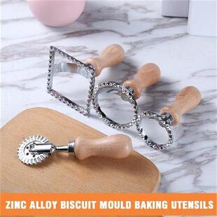 4pcs/set Metal Ravioli Cookies Stamp Cutter Dough Pasta Make