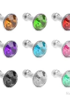 Bulat Berlian Imitasi Berkilauan 3.5Mm Anti Debu Plug