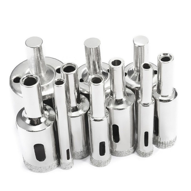 10pcs 6-30mm Diamond Coated Drill Bit Set for Tile Granite M