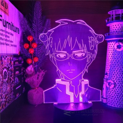 The Disastrous Life of Saiki K Led Anime Lamp 3D Illusion Ni
